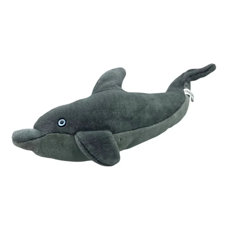 Vtg 2000 Wildlife‎ Artists Cuddlekins Dolphin Plush Toy Gray Stuffed Animal 16
